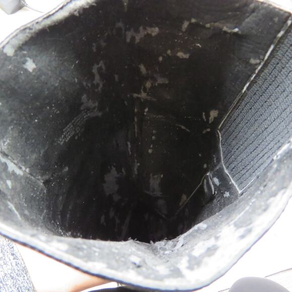 Vintage Nine West Earnest Black Leather Boots Heeled Tall Boot Size 6.5 - Picture 7 of 8